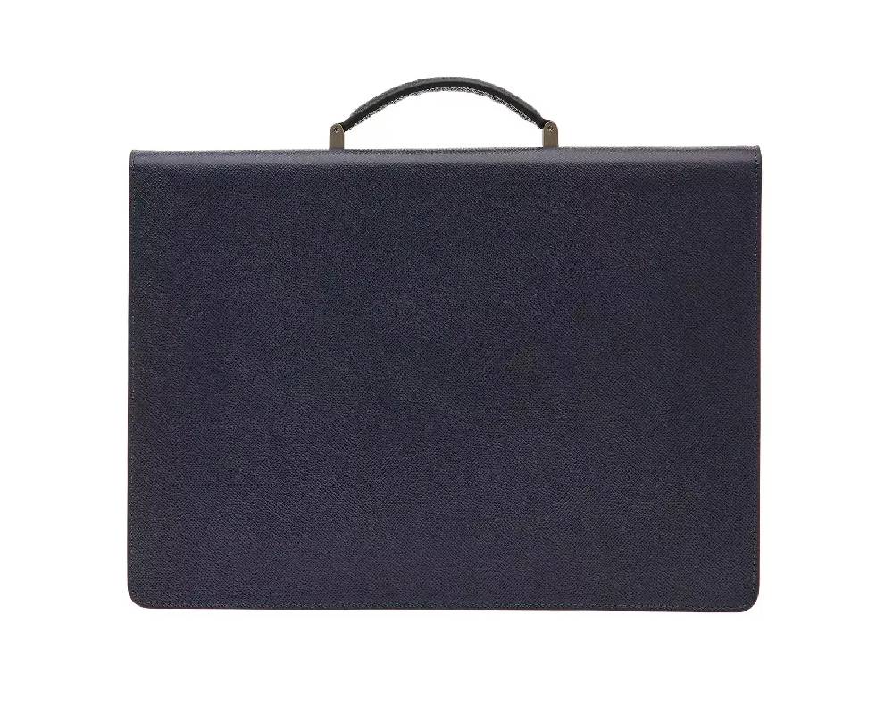 Pineider Lawyer Briefcase in Mini Franzi Presa