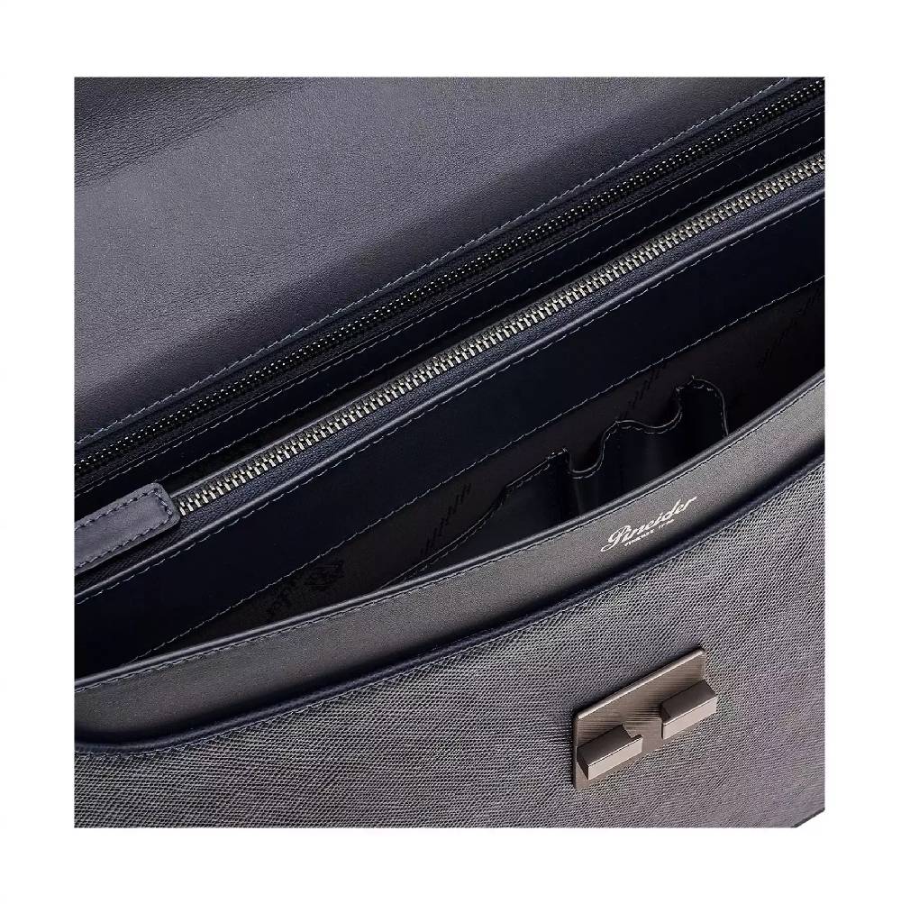 Pineider Lawyer Briefcase in Mini Franzi Presa