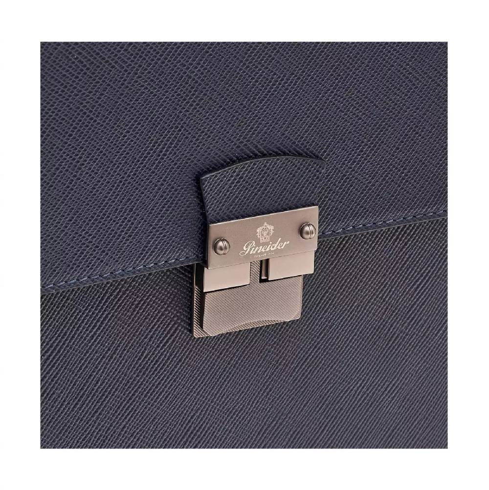Pineider Lawyer Briefcase in Mini Franzi Presa