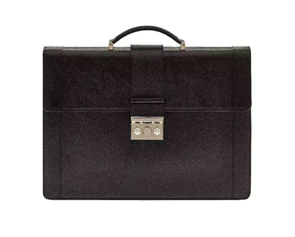 Pineider Lawyer Briefcase in Mini Franzi Presa