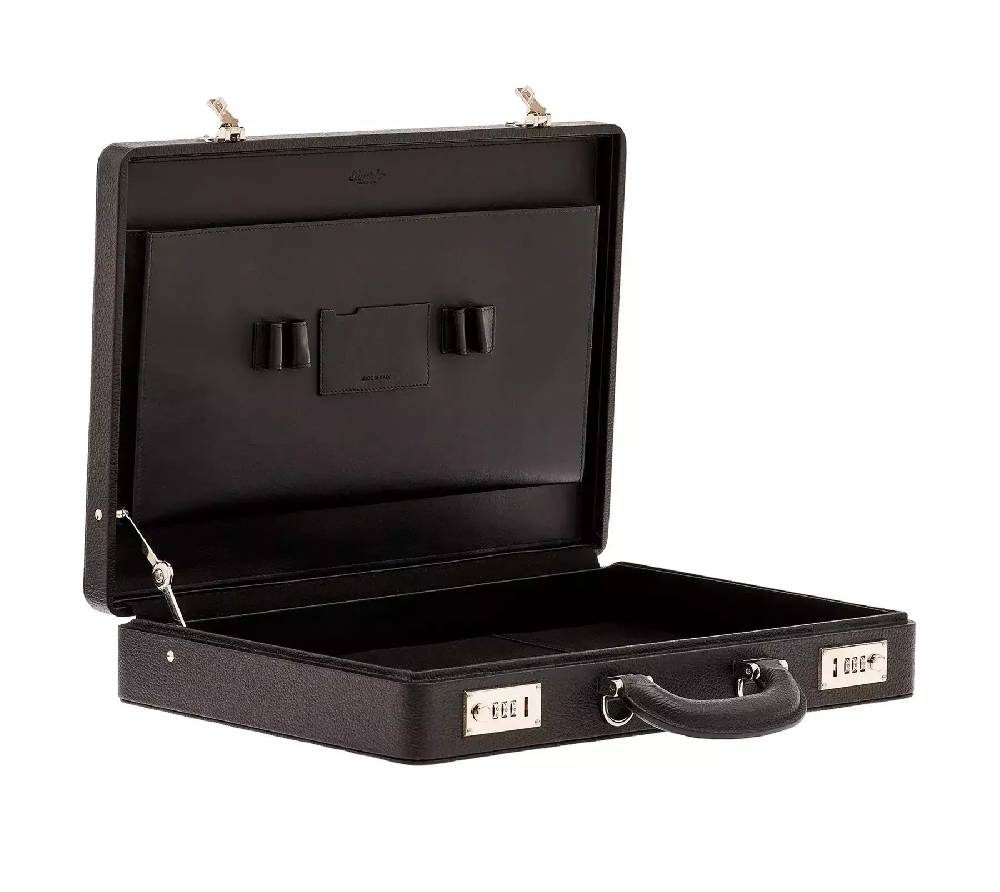 Pineider Briefcase Bond in Bottalato Presa