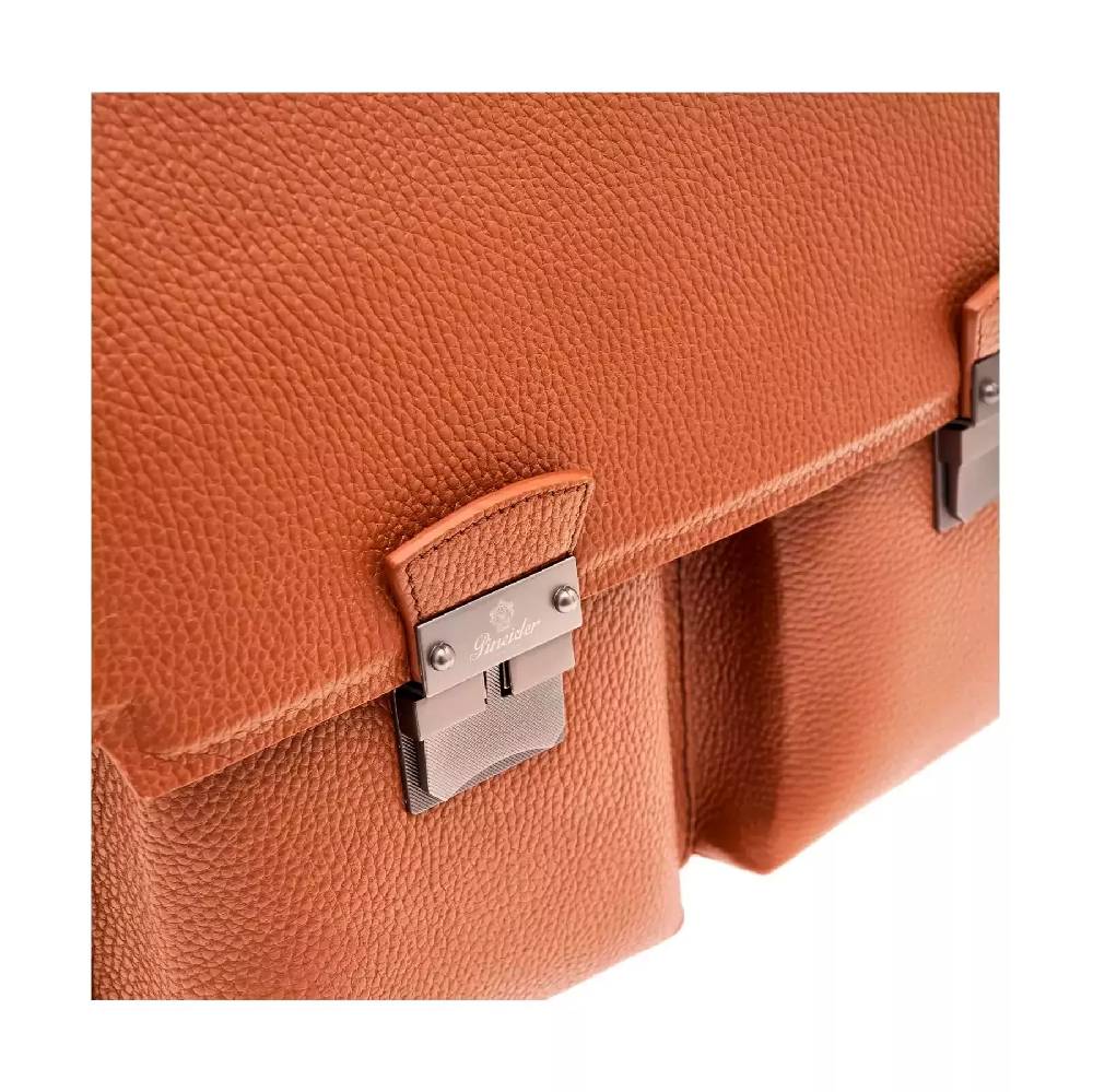 Pineider Double Briefcase in Bottalato Offerta