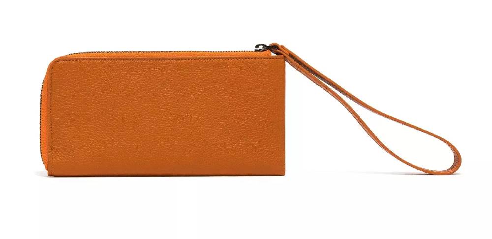 Pineider Portafoglio con zip in Bottalato Vendita