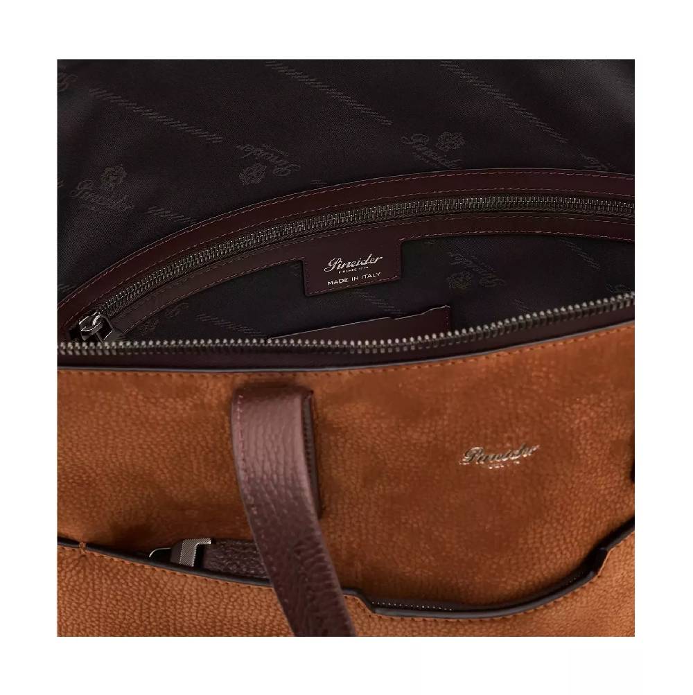 Pineider Saddle Tote Bag in Nabuk Sottocosto