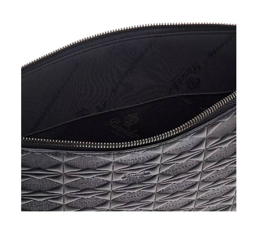 Pineider Pouch Large in Embossed Empress Saldi Di Fabbrica
