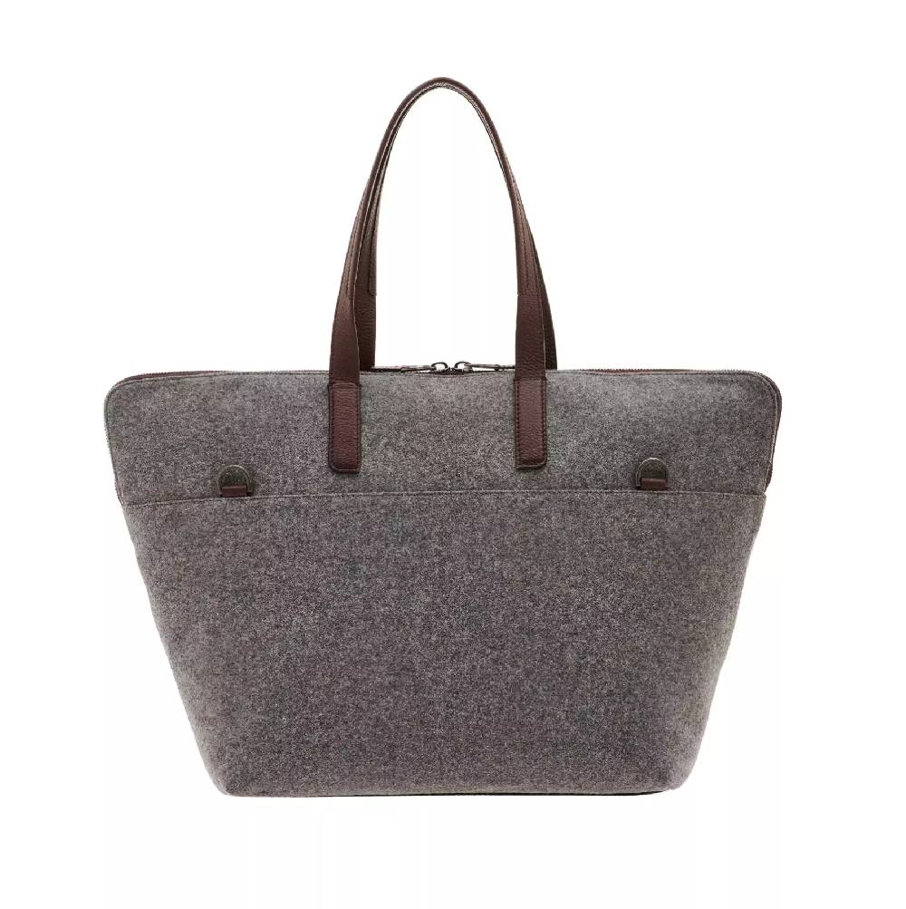 Pineider Saddle Tote Bag in Wool 2025