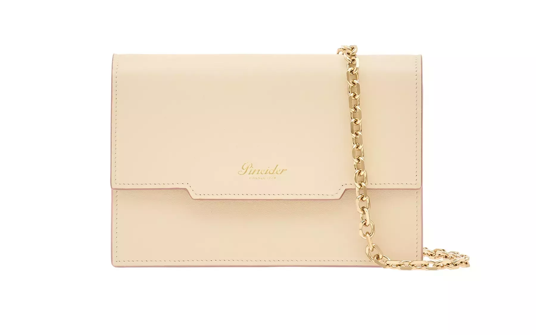 Pineider Flap Shoulder Bag in Metro Smooth 2025