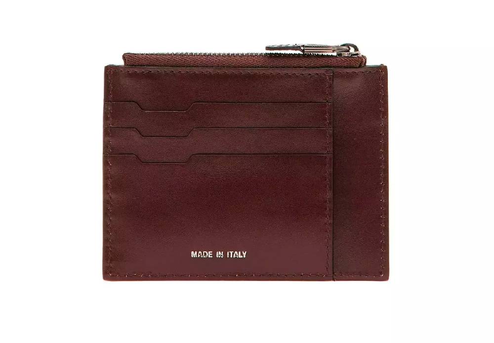 Pineider Porta carte con zip in Metro Smooth Shopping Online