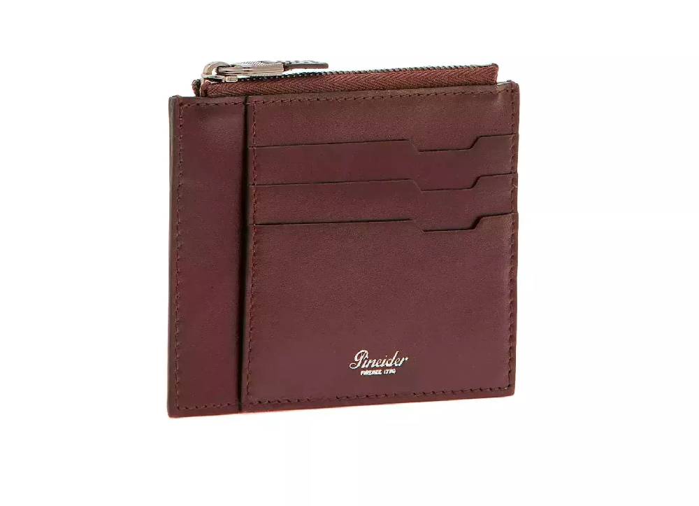 Pineider Porta carte con zip in Metro Smooth Shopping Online