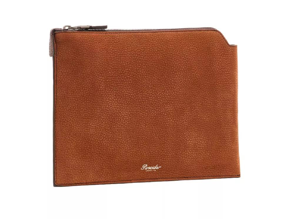 Pineider Pouch Medium in Nabuk Saldi