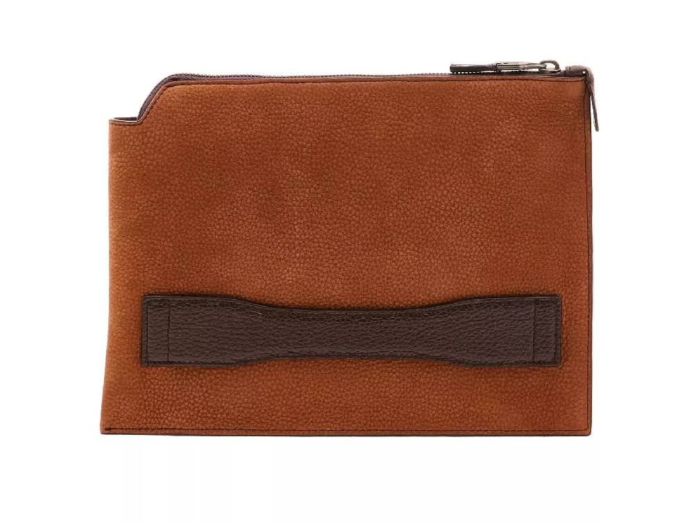 Pineider Pouch Medium in Nabuk Saldi