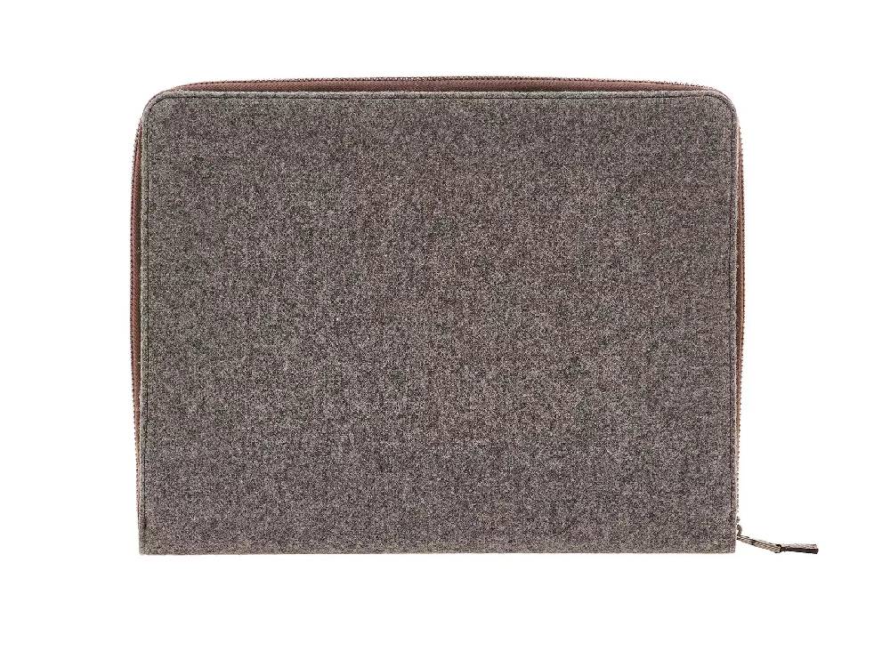 Pineider Porta ipad con zip in Wool Vendita Economica