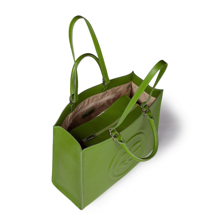 Roberta Gandolfi Roberta Pelle Large Borsa a mano in pelle con doppi spallacci per essere portata a spalla e tramezza 2025