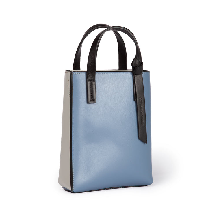 Roberta Gandolfi Cinzia Mini bag in pelle bicolor e tracolla staccabile Vendita