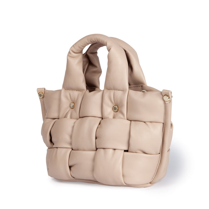 Roberta Gandolfi Greta Mini Nappa borsa in soffice pelle di agnello imbottita ed intrecciata a mano Offerte