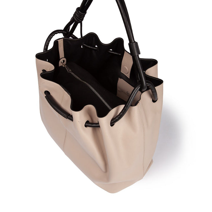 Roberta Gandolfi Gisella Large borsa con doppia portabilità mano o spalla in morbido vitello Promozione Limitata