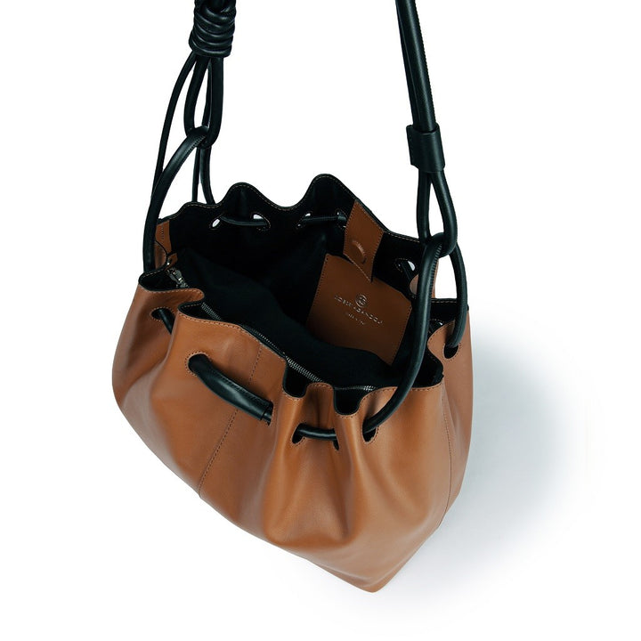 Roberta Gandolfi Gisella medium borsa con doppia portabilità mano o spalla in morbido vitello Shopping Online