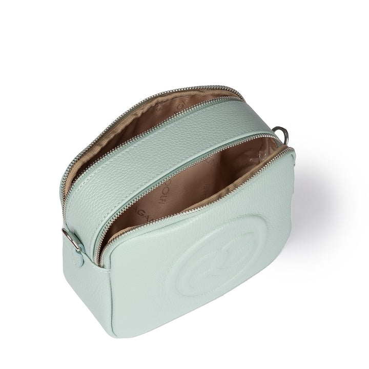 Roberta Gandolfi Roberta Pelle camera e crossbody in pelle con doppio scomparto e tracolla staccabile Qualità