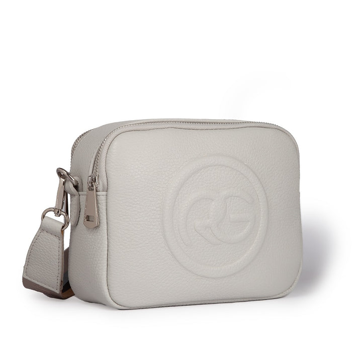 Roberta Gandolfi Roberta Pelle camera e crossbody in pelle con doppio scomparto e tracolla staccabile Promozione