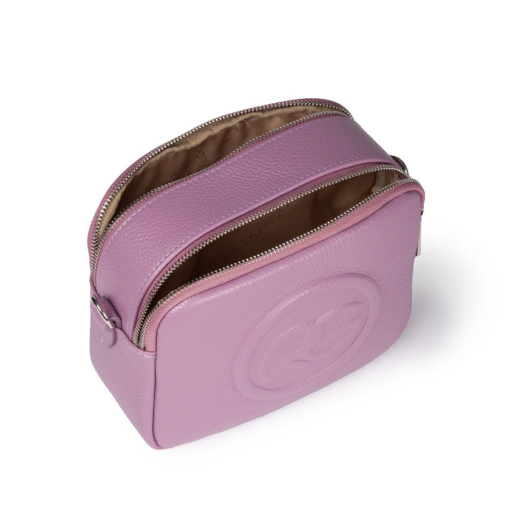 Roberta Gandolfi Roberta Pelle camera e crossbody in pelle con doppio scomparto e tracolla staccabile Spedizione Gratuita