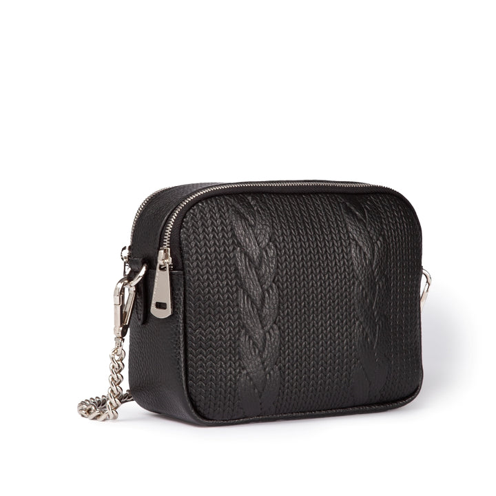 Roberta Gandolfi Camera Treccia borsa a spalla e crossbody in pelle stampata con tracolla catena Soddisfazione Garantita
