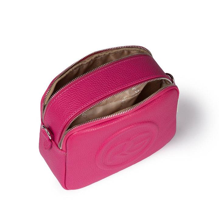 Roberta Gandolfi Roberta Pelle camera e crossbody in pelle con doppio scomparto e tracolla staccabile Qualità Garantita