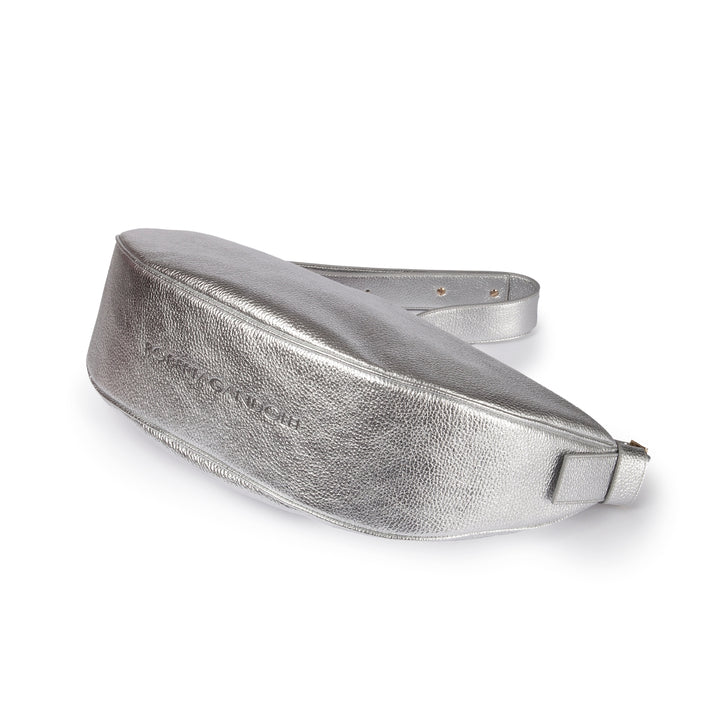 Roberta Gandolfi Micol Banana cross body in vitello martellato metal con tracolla regolabile Hotsell