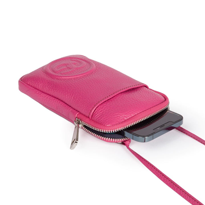 Roberta Gandolfi RG Phone holder in pelle di vitello con tracolla staccabile e regolabile Italy