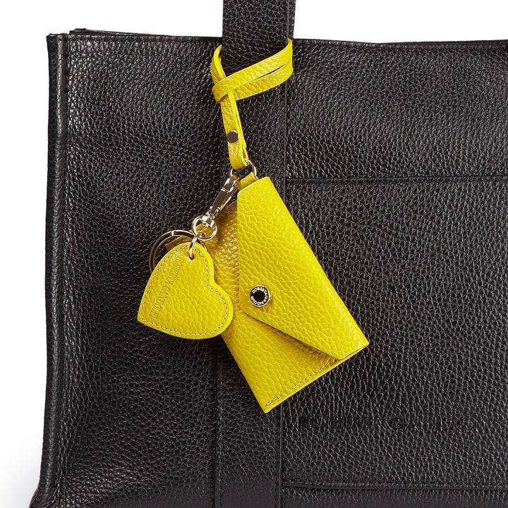 Roberta Gandolfi Tessa shopping in pelle con charms colorato e pratica tasca esterna Vendita Economica