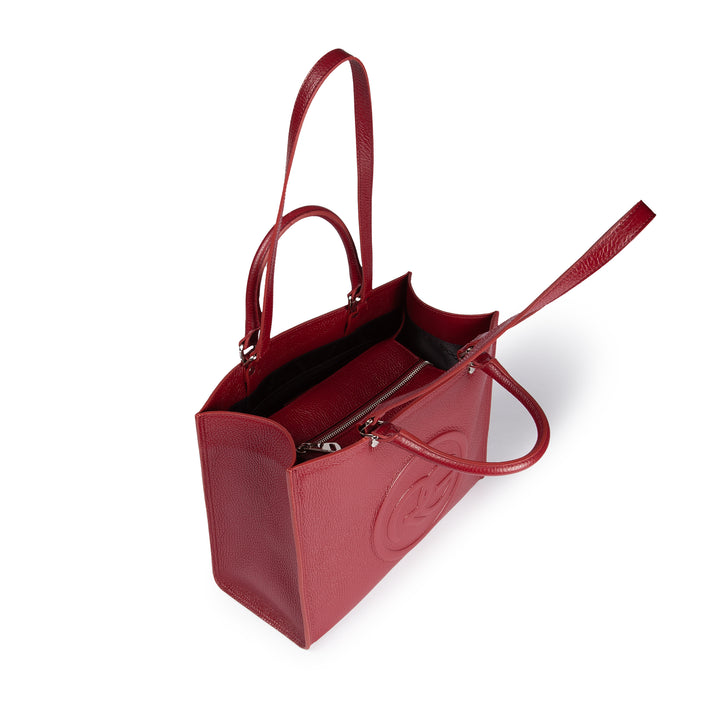 Roberta Gandolfi Roberta Pelle medium Borsa a mano in pelle con doppi spallacci per essere portata a spalla e tramezza Negozio