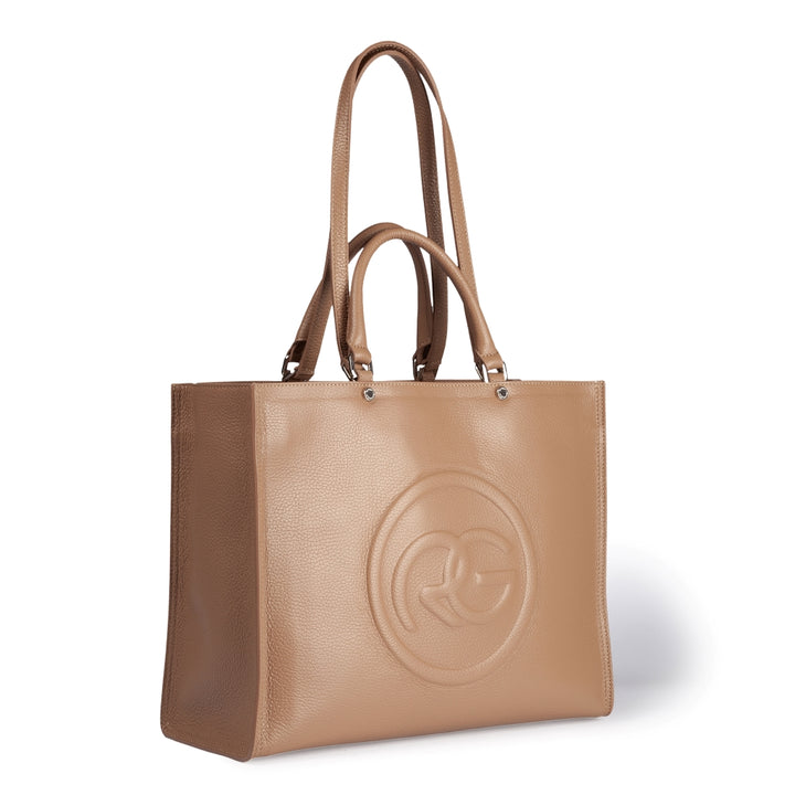 Roberta Gandolfi Roberta Pelle Large Borsa a mano in pelle con doppi spallacci per essere portata a spalla e tramezza 2025