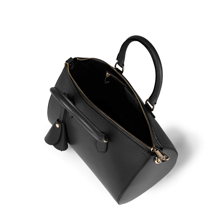 Roberta Gandolfi Nicole bowling in pelle stampa "light saffiano" con tracolla staccabile e regolabile Shopping Online