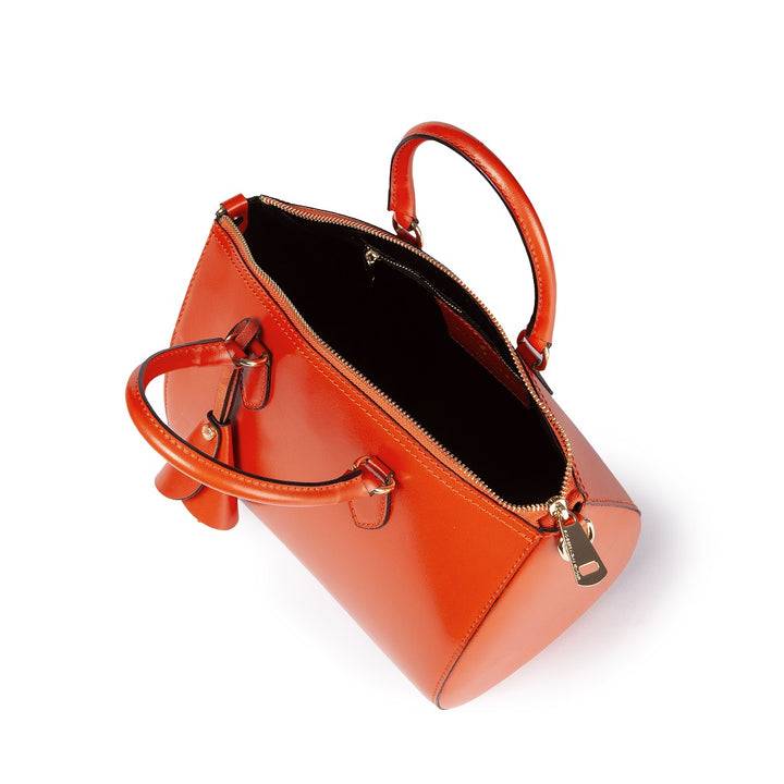 Roberta Gandolfi Nicole bowling in pelle stampa "light saffiano" con tracolla staccabile e regolabile Affare Del Giorno