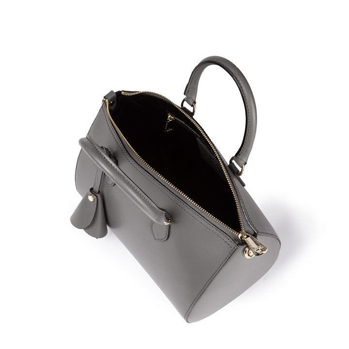 Roberta Gandolfi Nicole bowling in pelle stampa "light saffiano" con tracolla staccabile e regolabile Prezzo Ridotto