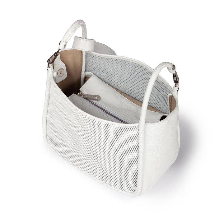 Roberta Gandolfi Yuma medium 3 in 1 borsa a mano in pelle trasformabile con tracolla staccabile Vendita Calda