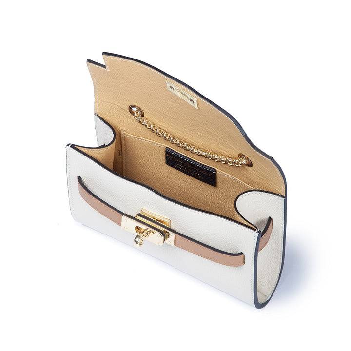 Roberta Gandolfi Chiara tracollina crossbody con chiusura girello e tracolla in catena Negozio