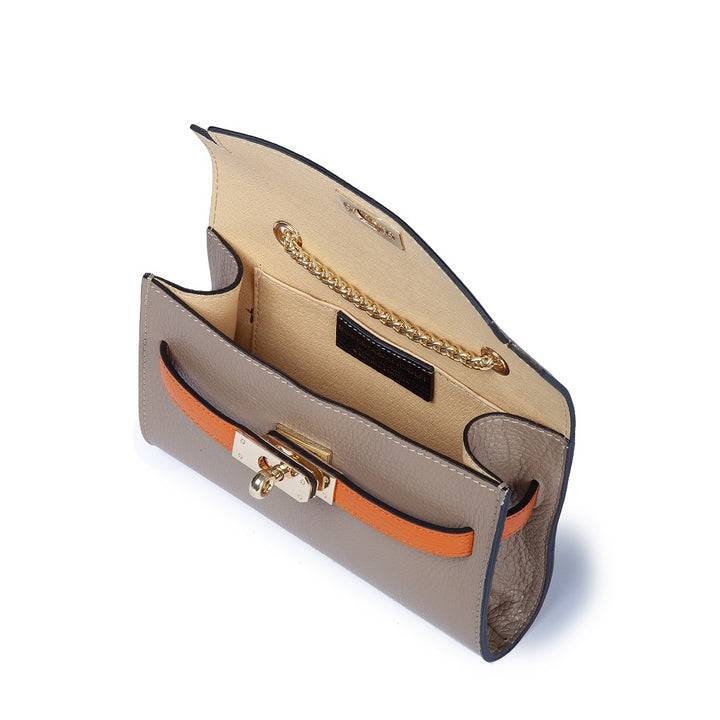 Roberta Gandolfi Chiara tracollina crossbody con chiusura girello e tracolla in catena In Saldo