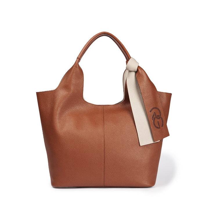 Roberta Gandolfi Maia Tote borsa hobo in pelle martellata