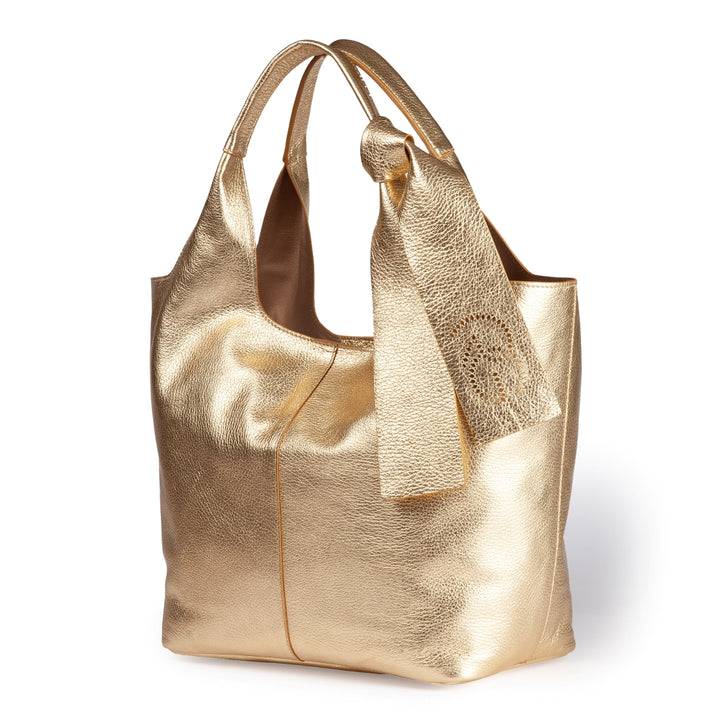 Roberta Gandolfi Maia Tote borsa hobo in pelle martellata Negozi Online