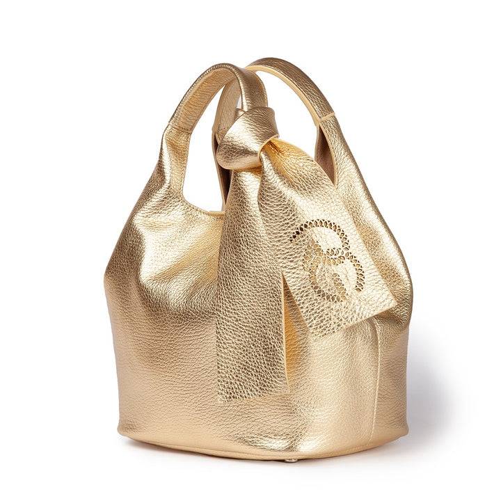 Roberta Gandolfi Maia handbag borsa a mano in pelle martellata e tracolla staccabile Fino Al -60%