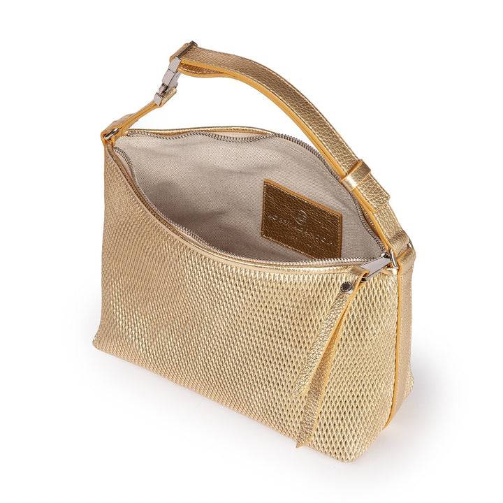 Roberta Gandolfi Yuma baguette in pelle con spallaccio regolabile Sottocosto