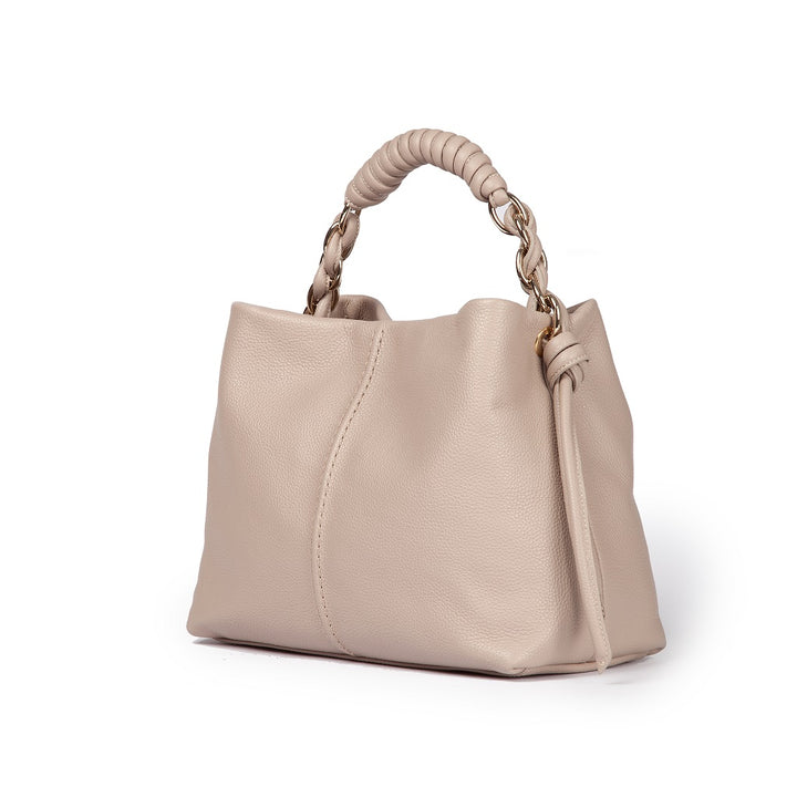 Roberta Gandolfi Amina small borsa a mano in pelle con manico tubolare fasciato e tracolla staccabile Sconto