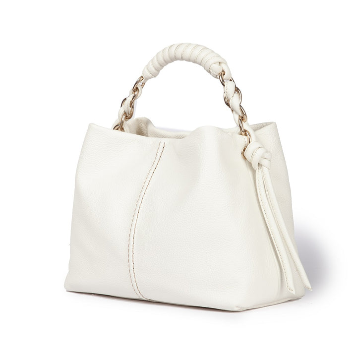 Roberta Gandolfi Amina small borsa a mano in pelle con manico tubolare fasciato e tracolla staccabile In Saldo