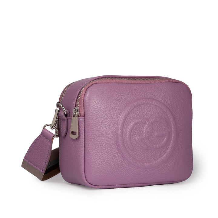 Roberta Gandolfi Roberta Pelle camera e crossbody in pelle con doppio scomparto e tracolla staccabile Italy