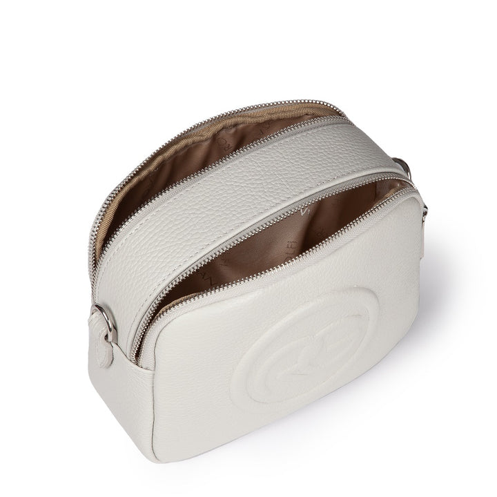 Roberta Gandolfi Roberta Pelle camera e crossbody in pelle con doppio scomparto e tracolla staccabile Italia
