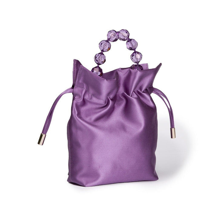 Roberta Gandolfi Sirenetta Tulip mini secchiello in raso di seta e manico gioiello Promozione Limitata