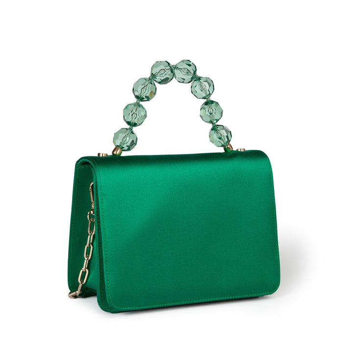 Roberta Gandolfi Sirenetta Mini bag in raso di seta e manico gioiello I Più Venduti
