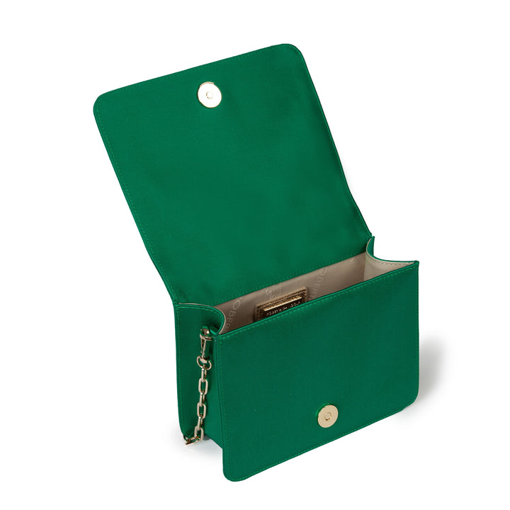 Roberta Gandolfi Sirenetta Mini bag in raso di seta e manico gioiello I Più Venduti
