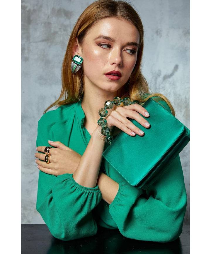 Roberta Gandolfi Sirenetta Mini bag in raso di seta e manico gioiello I Più Venduti