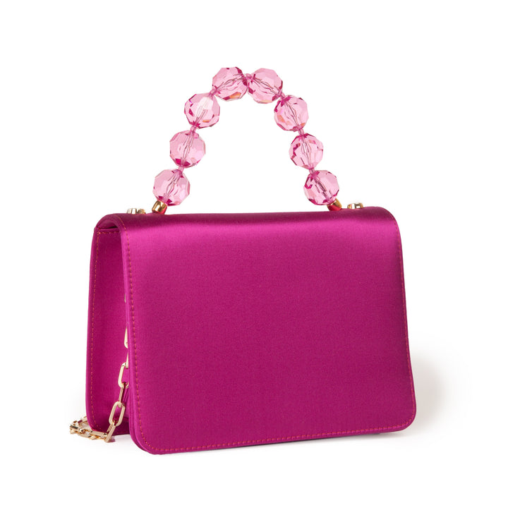 Roberta Gandolfi Sirenetta Mini bag in raso di seta e manico gioiello Vendite Flash